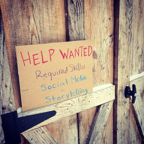 Help Wanted: Social Media and Storytelling Skills Required
