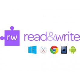 Read&Write accessible on Google Chrome, Windows, Android, iPads, Microsoft Edge, and Macs.