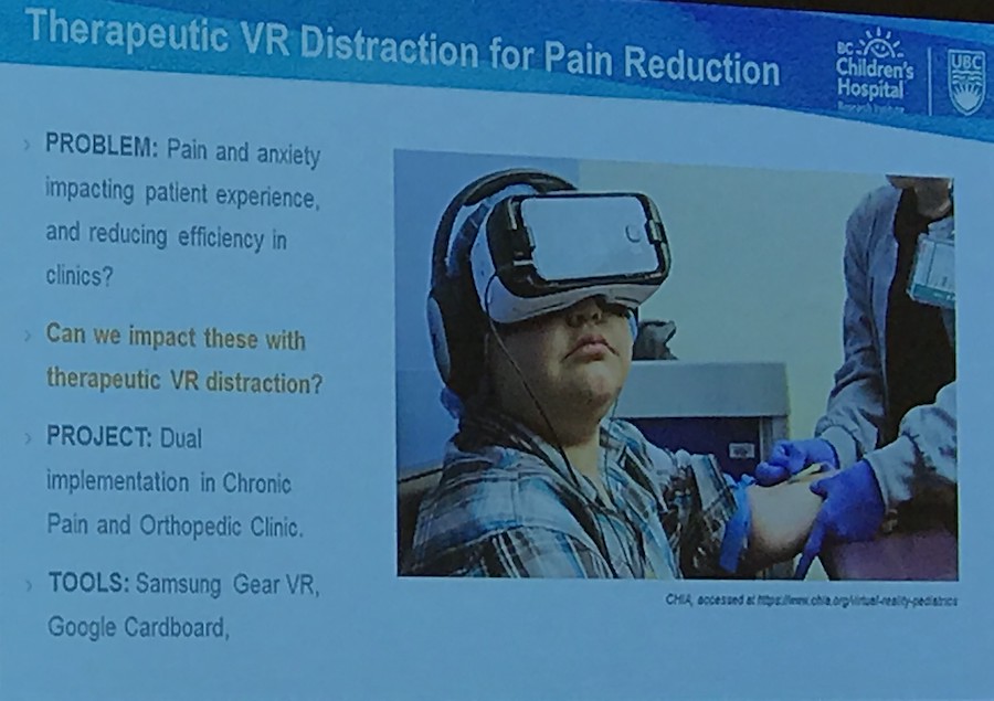 Therapeutic VR for Pain Reduction
